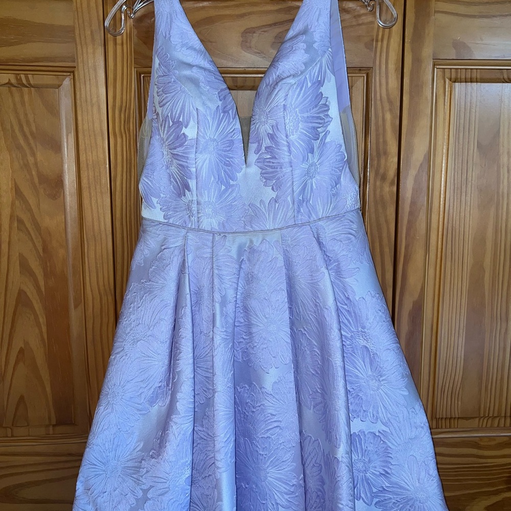 Sherri Hill Lavender Floral Dress